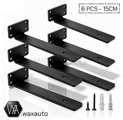 Pack floating shelf - 6, brackets