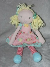 Marks and Spencer teapot pink doll soft toy M&S yellow hair