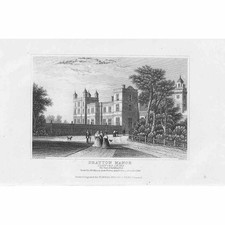 DRAYTON MANOR Staffordshire - Antique Print c1850
