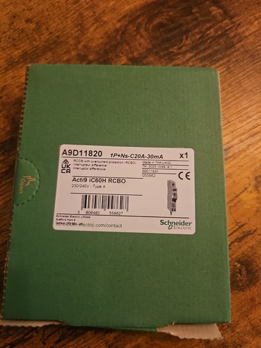 Schneider rcbo c20 30ma - 30ma, acti9