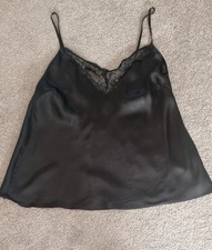 Womens M&S Silk Mix Black