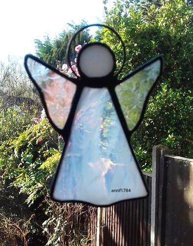 Stained glass angel - -, handmade