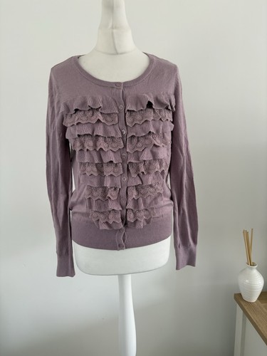 Bnwt lilac ruffle front - m&s,