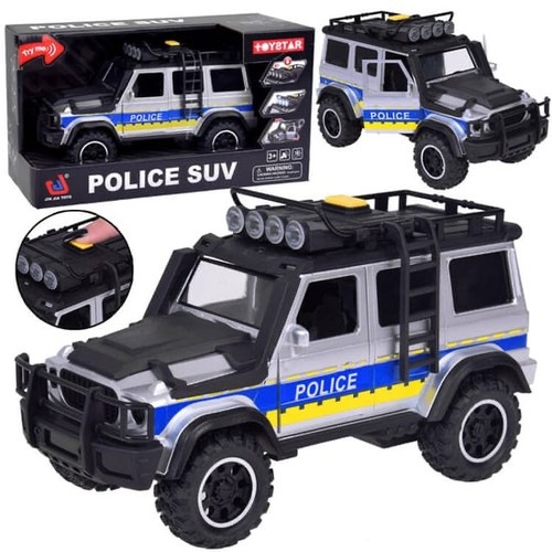 Police truck pull back suv - truck,