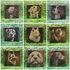 Engraved Dog Breed Slate
