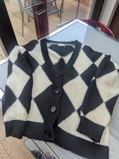 Matalan black and white argyle