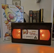 Disney and Marvel LED VHS Video Tape Lamp Birthday Xmas Gift Retro Novelty Light