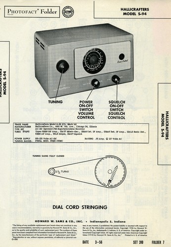 Vtg sam photofact schematic - sam's, photofact/schematic