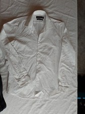 Men's Shirt Primark Size 15.5 Collar Slim Fit White 181