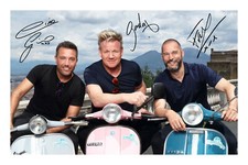 Gordon Gino and Fred Road Trip Signed A4 Photo Print Sirieix Ramsay D'Acampo