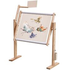 aleawol Adjustable Cross Stitch Frame Stand, Wooden Embroidery Frames and Stands