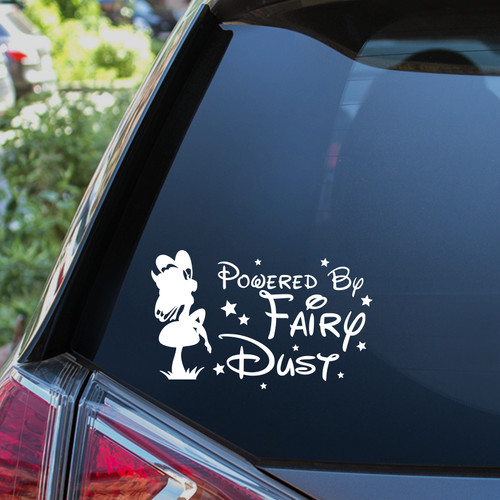 Powered fairy dust sticker - powered, by