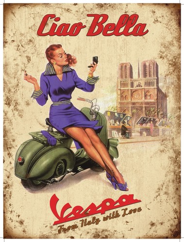 Italy poster vintage ciao - ,