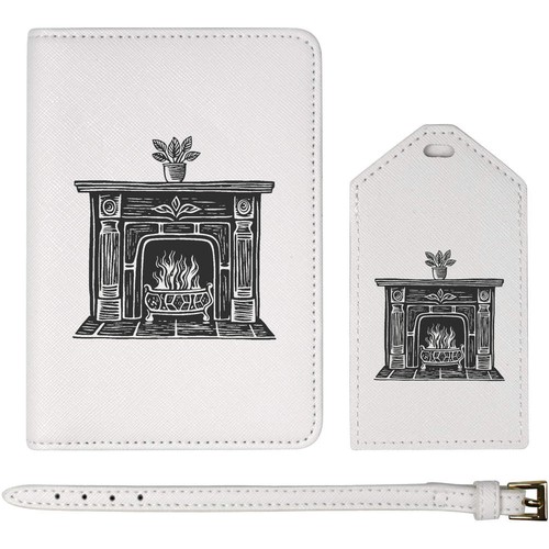 Old fireplace passport - fireplace',