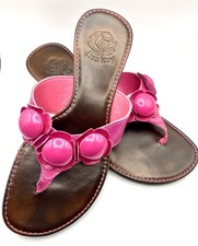Lisa Kay Pink Leather Sandals
