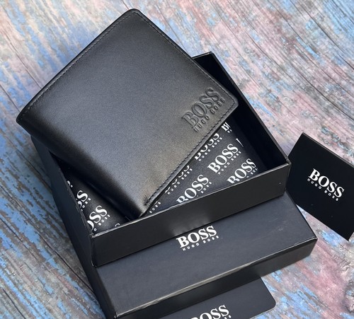Hugo boss bifold - hugo, leather