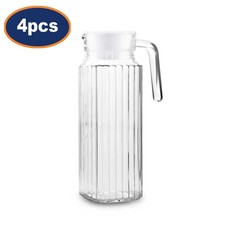 Glass Fridge Jug Clear  4pcs