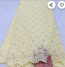 Cream Swiss Voile Lace Fabric