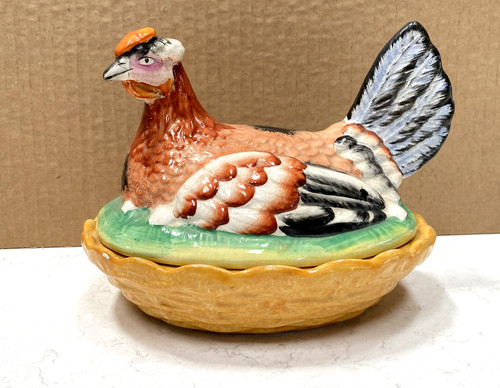 Antique staffordshire chicken - antique,