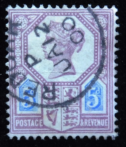 Victorian stamp from 1887 - , 5p