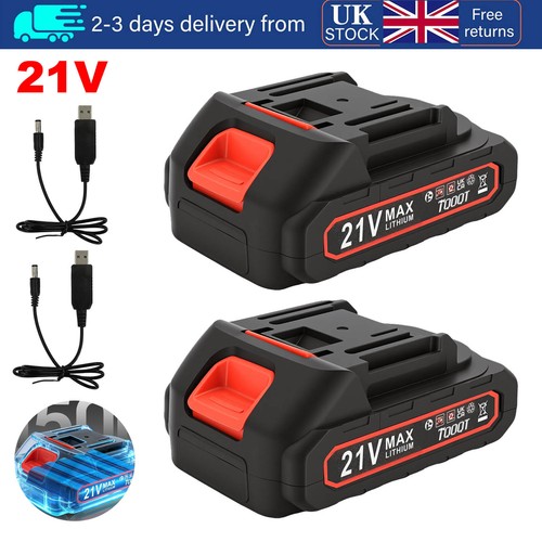 2pack 5ah ion - 1.5ah, battery