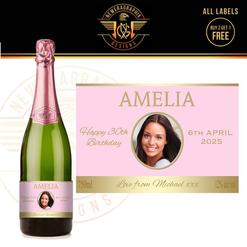 Personalised champagne photo - champagne,