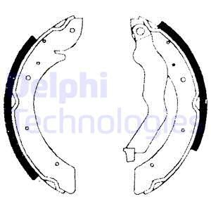 Brake shoe set - brake, for