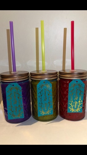 Glass drinking jars with - glass,