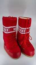 Original Moon Boots Tecnica Icon Red Winter Snow Moon Boots UK 8, EU 47 Rare