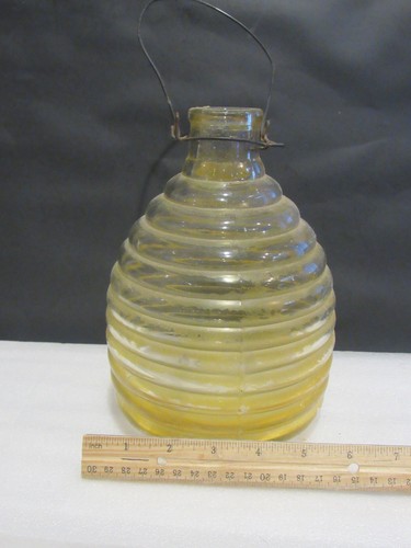 Vintage ribbed glass wire - vintage,