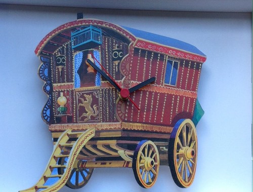 Wooden wall clock - wall, the