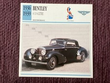 Bentley, 41/4 Litre, 1936/39,  High Performance Class Car, G.B.,Collectors Card