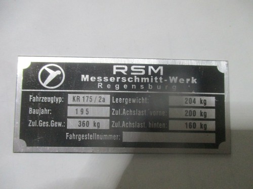 Type plate rsm - plate, kr