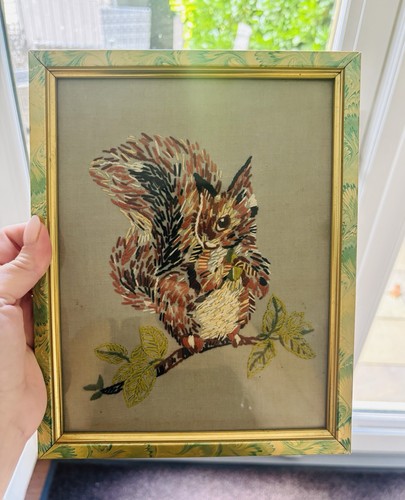 Finished framed needlepoint - framed,