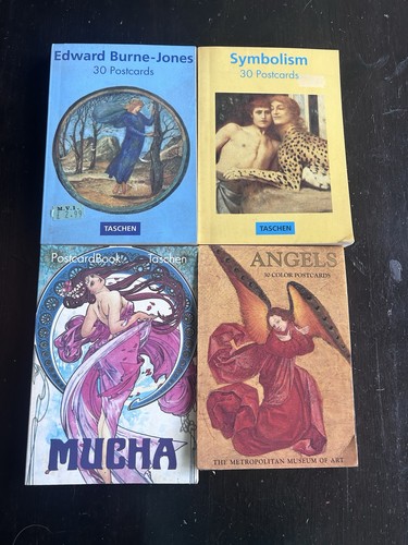 Vintage art postcard books - art,