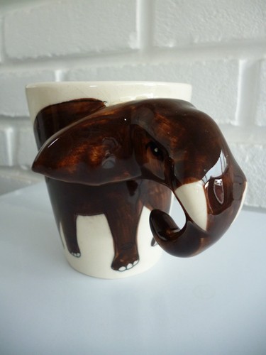 Mug cup elephant ceramic - mug/cup,