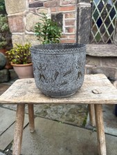 Vintage Copper Planter Trough Jardinere Rectangular Window Garden Plant Bin