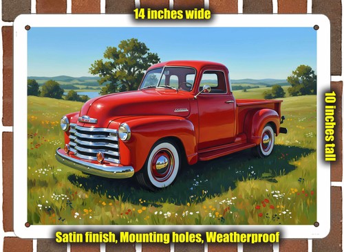 Metal sign 1950 chevrolet - metal,