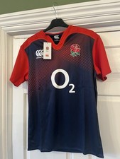 Canterbury Men’s England Training SS Rugby Pro Top Brand New with Tags Medium M