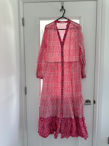 Zara pink floral maxi dress - zara,