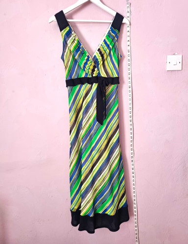 Kaliko green blue lime striped - kaliko, green/blue/lime