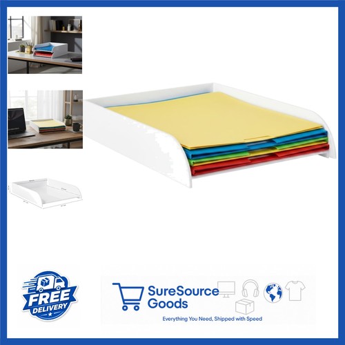 Foolscap letter tray white - foolscap,