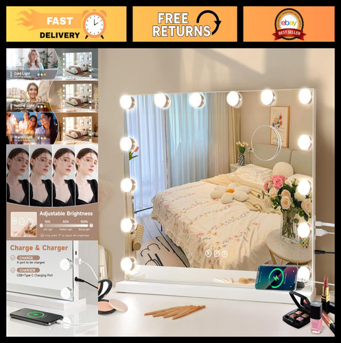 Lighted hollywood vanity - lighted,