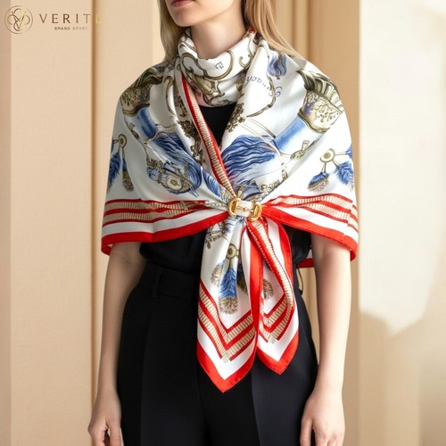 Rare vintage hermes silk scarf - hermes,