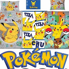 Official Pokemon Go Single Panel/Rotary Duvet Cover Bed Sets New Gift 3 Designs