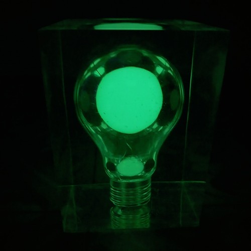Luminous lucite block - lucite, light
