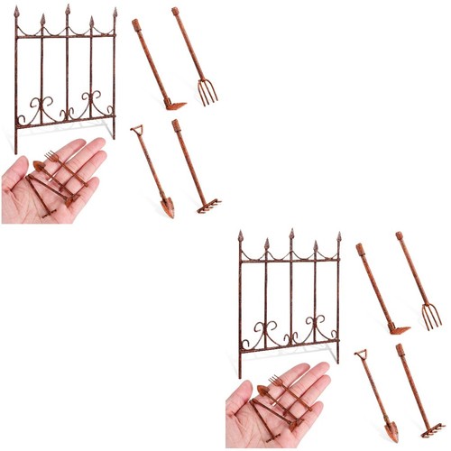 Miniature garden tools 10pcs - miniature,