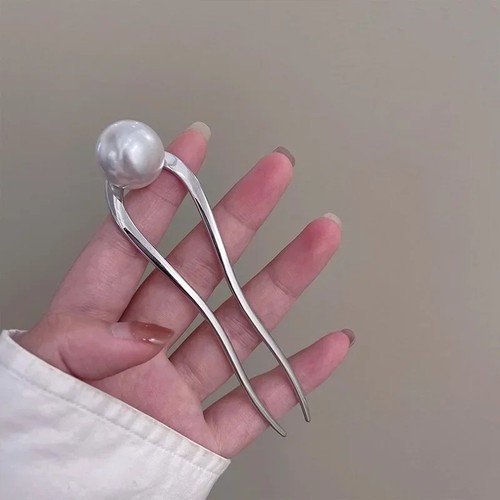 Pearl hair pin bun stick - hair,