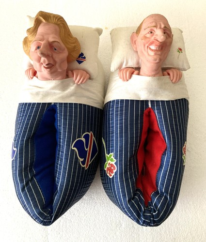 Spitting image slippers - spitting,