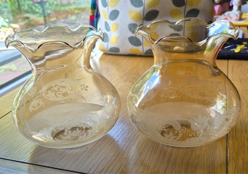 Vintage amber uplighter